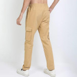 Men Beige Cargos Trousers